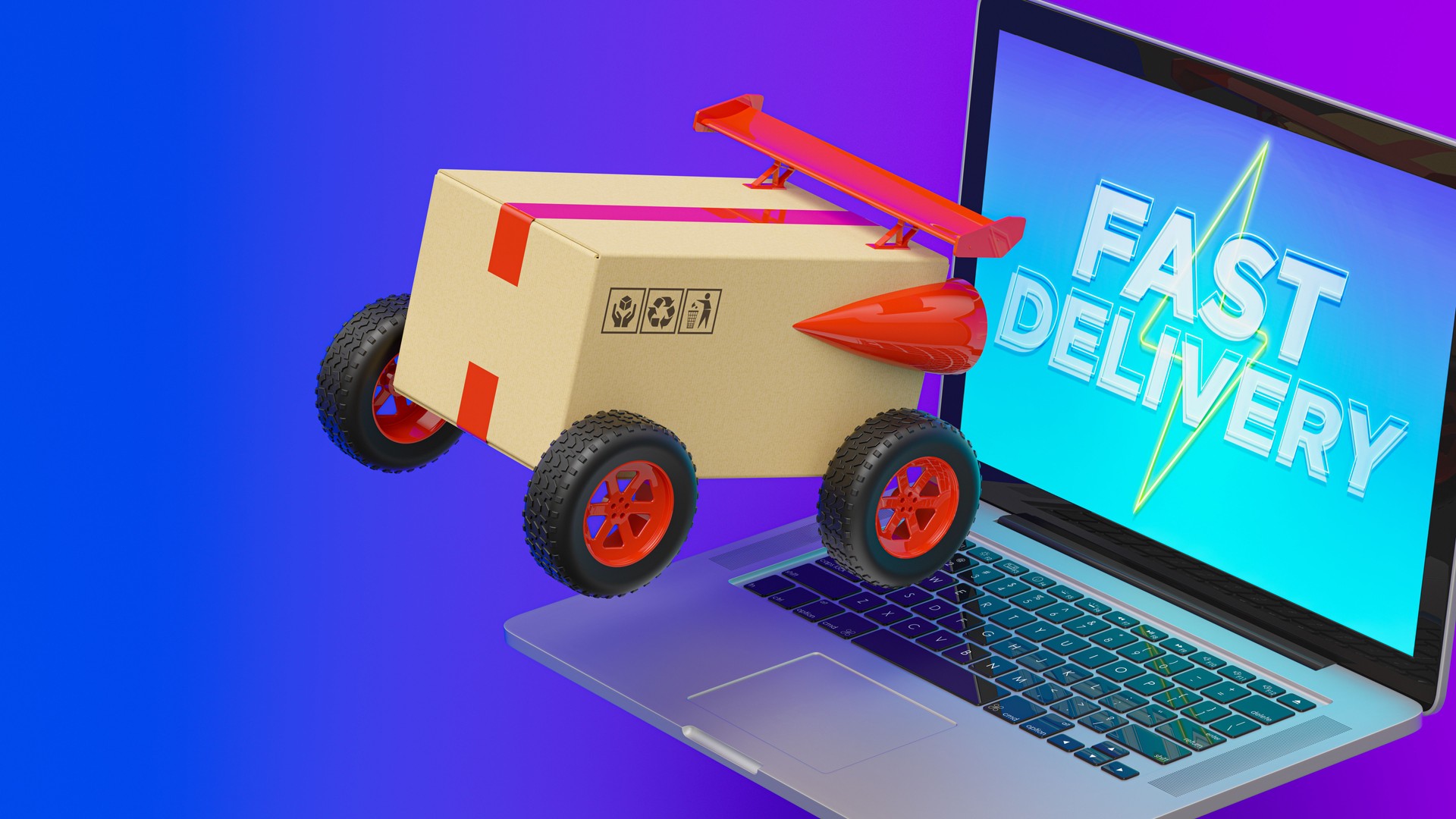 Fast E-commerce Delivery Concept
